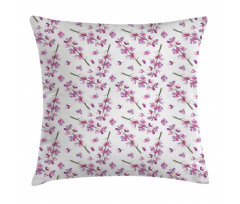 Blooming Flowers Nature Pillow Cover