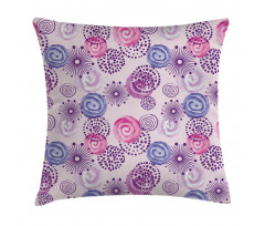 Watercolor Flower Art Pillow Cover