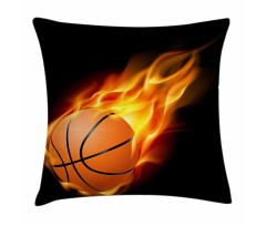 Basketball Fire Shoot Pillow Cover