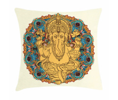 Vintage Style Elephant Pillow Cover
