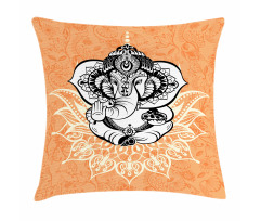 Pop Art Asian Elephant Pillow Cover