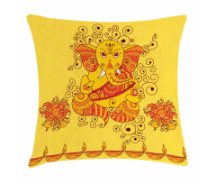 Bohemian Thai Elephant Pillow Cover