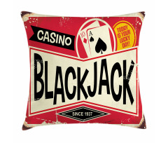 Kumar Minder Kılıfı Retro Tabela Stilinde Blackjack Oyunu Metni