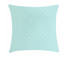 Aqua Celtic Patterns Pillow Cover