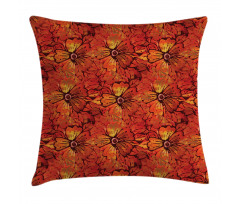 Grungy Flower Romantic Pillow Cover