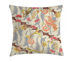 Flower Butterfly Spring Pillow Cover