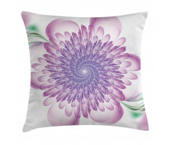 Floral Harmonic Spirals Pillow Cover