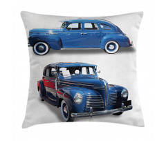 Old Antique Vehicle Pillow Cover