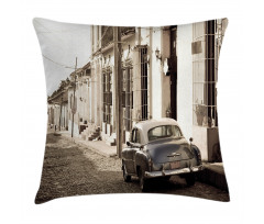 Old Car Cuba Street Pillow Cover