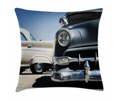 Fifties Auto Wheels Pillow Cover