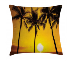 Sunny Beach Exotic Pillow Cover