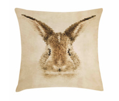 Dots Bunny Geometric Pillow Cover