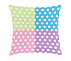 Polka Dots Patchwork Pillow Cover