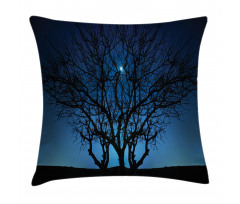 Night Moon Cosmos Pillow Cover