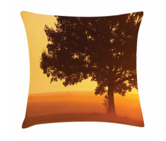 Countryside Farm Sunrise Pillow Cover