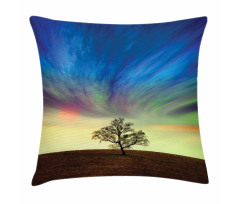 Surreal Sky Field Ombre Pillow Cover