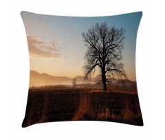 Countryside Autumn Dusk Pillow Cover