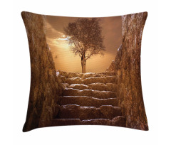 Brown Sky Sunset Cloudy Pillow Cover