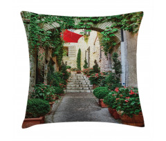 Old Street Flowers Pillow Cover