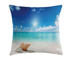 Seashells Tropical Beach Pillow Cover