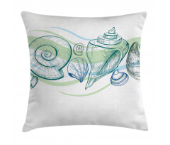 Pastel Color Sealife Pillow Cover