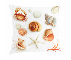 Seashells Marine Aquatic Pillow Cover