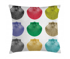Seashells Composition Pillow Cover