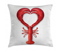 Seafood Lobster Heart Pillow Cover