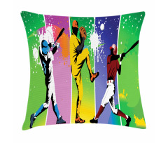 Baseball Grunge Splash Pillow Cover