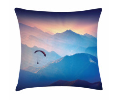 Paraglide Sun Mountains Pillow Cover