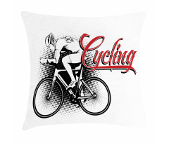 Cycling Man Sport Bike Pillow Cover