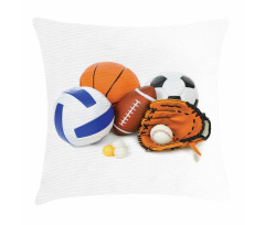 Ping Pong Volleyball Pillow Cover