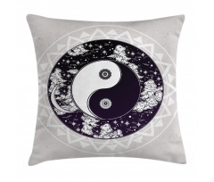 Ying Yang Boho Art Pillow Cover