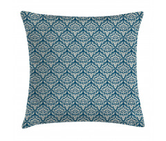 Blue Floral Pattern Pillow Cover