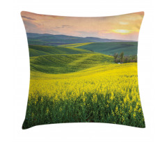 Hills Valley Sunrise Pillow Cover