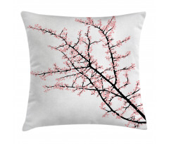 Cherry Branch Floral Pillow Cover