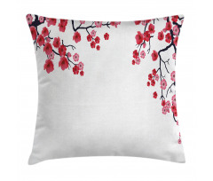 Sakura Branch Petal Pillow Cover