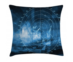 Digital Futuristic Ship Pillow Cover