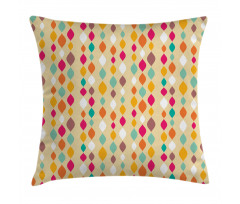 Retro Colorful Circles Pillow Cover