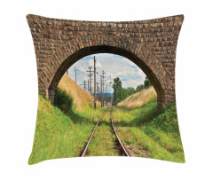 Bridge Railway Tranquil Pillow Cover