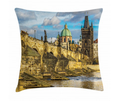 Czech Antique Castle Pillow Cover