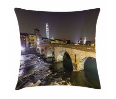 Roman Bridge Pillow Cover