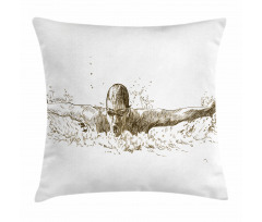 Olympics Swimming Pillow Cover