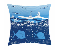 Underwater Life Sail Pillow Cover