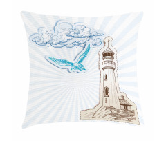 Blue Pop Art Style Pillow Cover