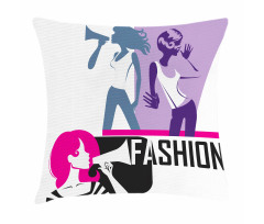 Modern Lady Fashion Pillow Cover