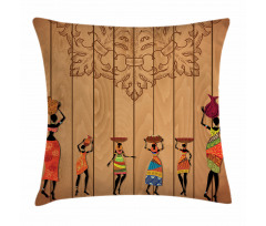 Aboriginal Girls Art Pillow Cover