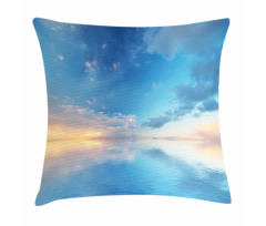 Ocean Horizon Clouds Sky Pillow Cover