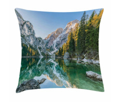 Fall View Lake Mountain Pillow Cover