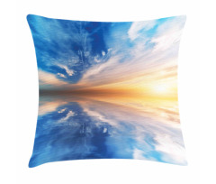 Sky Reflections Sunset Pillow Cover